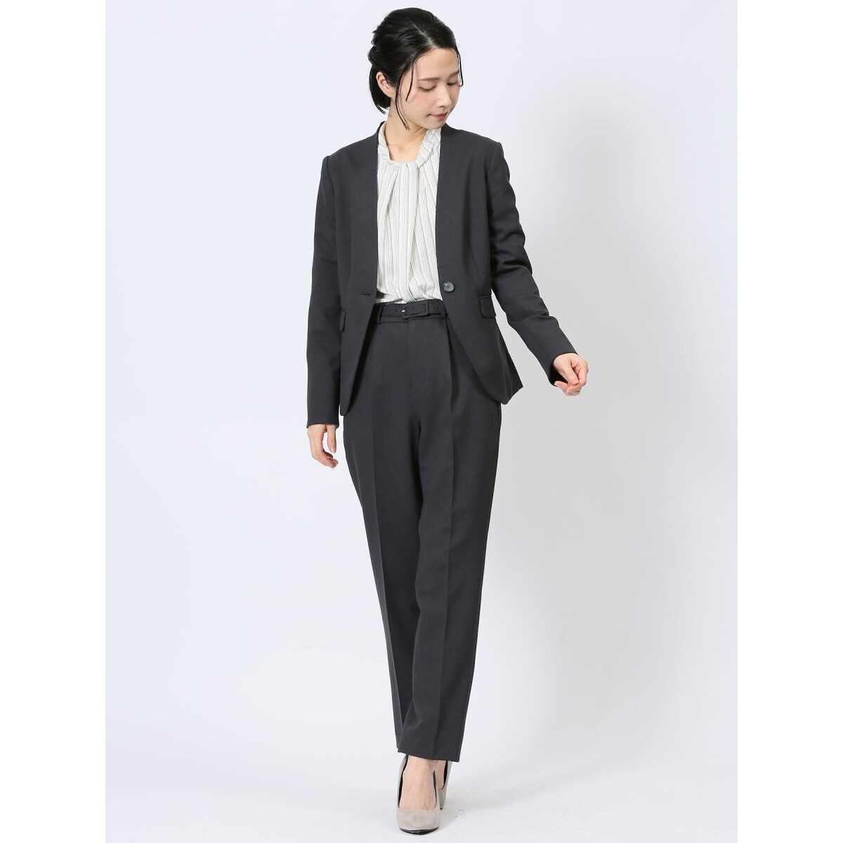 ストレッチ ウォッシャブル UV】m.f.エディトリアル 1釦7分袖