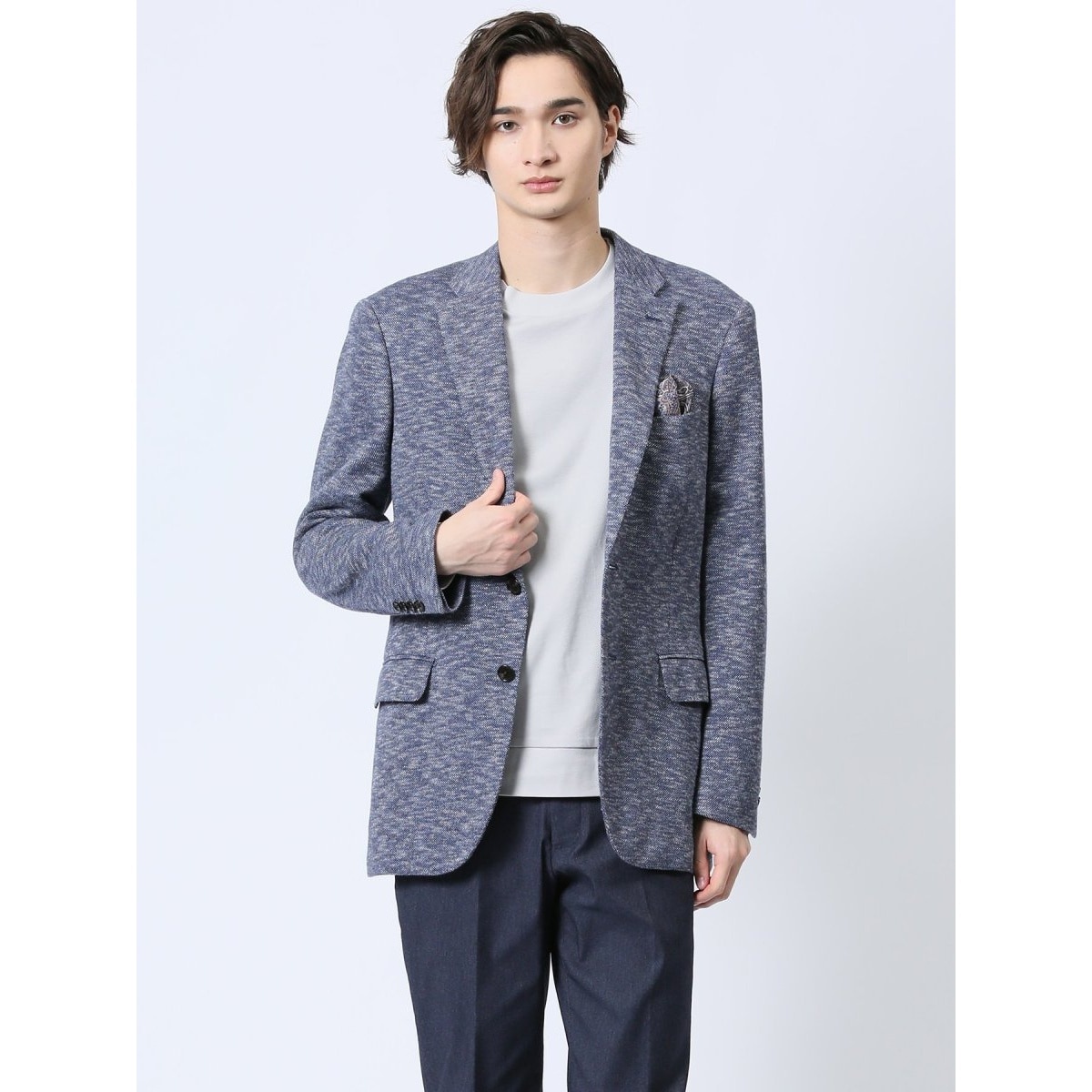 スーツセレクト　【新品】ジャケット　ネイビー　CLASSICO TAPERED CLASSICO TAPERED】【春夏】2釦シングルジャケット/ネイビー