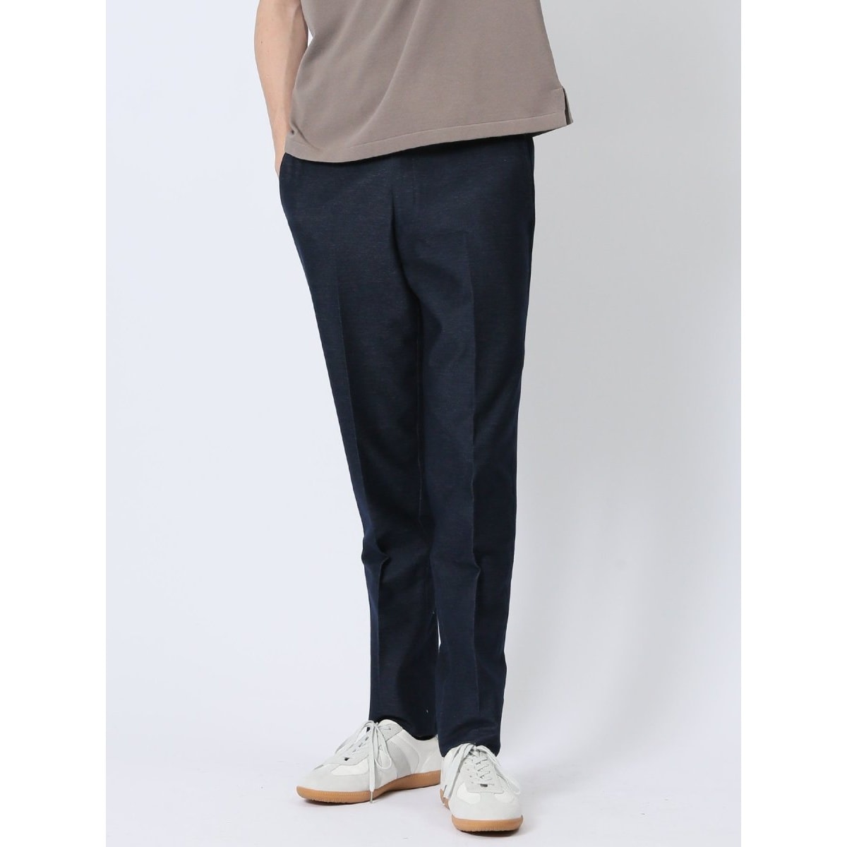 m．f．エディトリアル（m．f．editorial）/m．f．エディトリアル ストレッチ ノータックパンツ カルゼ(セットアップ可能) m.f.エディトリアル ストレッチ ノータックパンツ カルゼ(セットアップ