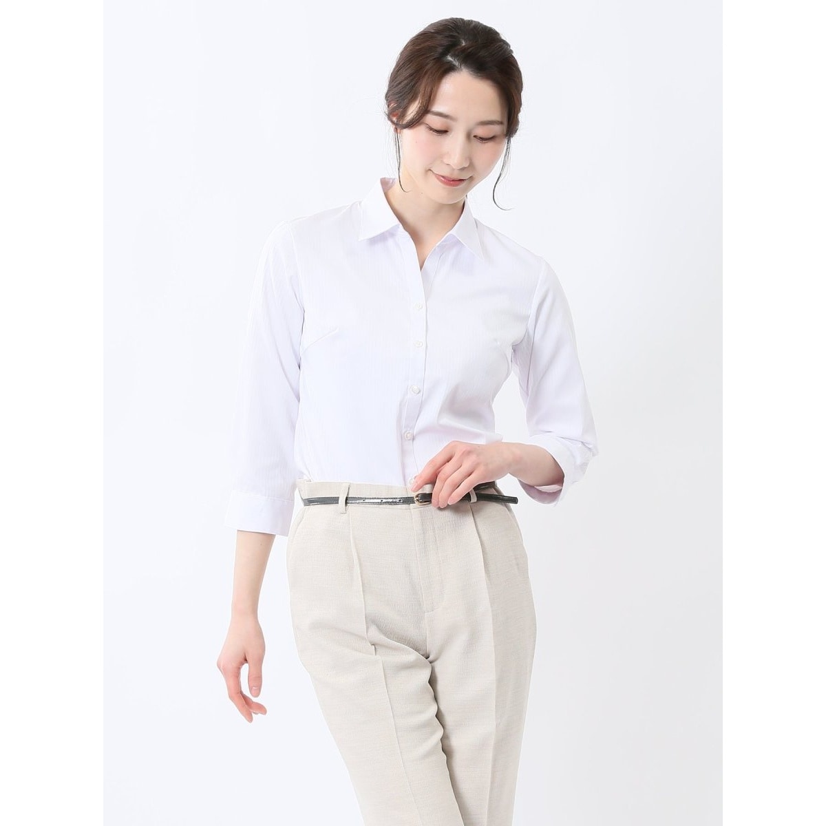 WEB限定販売 ストレッチ 形態安定 透け防止 UVカット