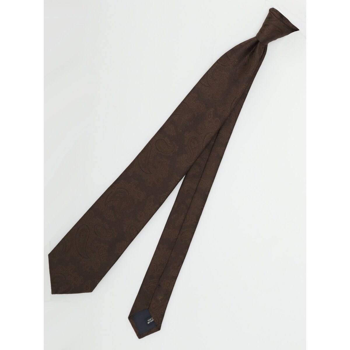 m.f.エディトリアル 日本製 シルクペイズリー柄 ネクタイ 8.0cm幅
