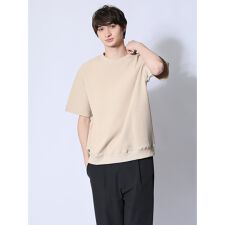 m.f.エディトリアル テックワッフル クルーネック半袖Tシャツ