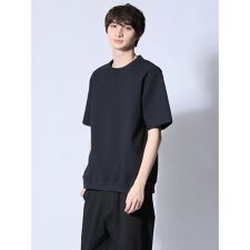 m.f.エディトリアル テックワッフル クルーネック半袖Tシャツ