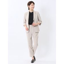 m.f.エディトリアル(m.f.editorial)の【ストレッチ ウォッシャブル UV】m.f.エディトリアル 1釦7分袖ジャケット＋テーパードパンツ