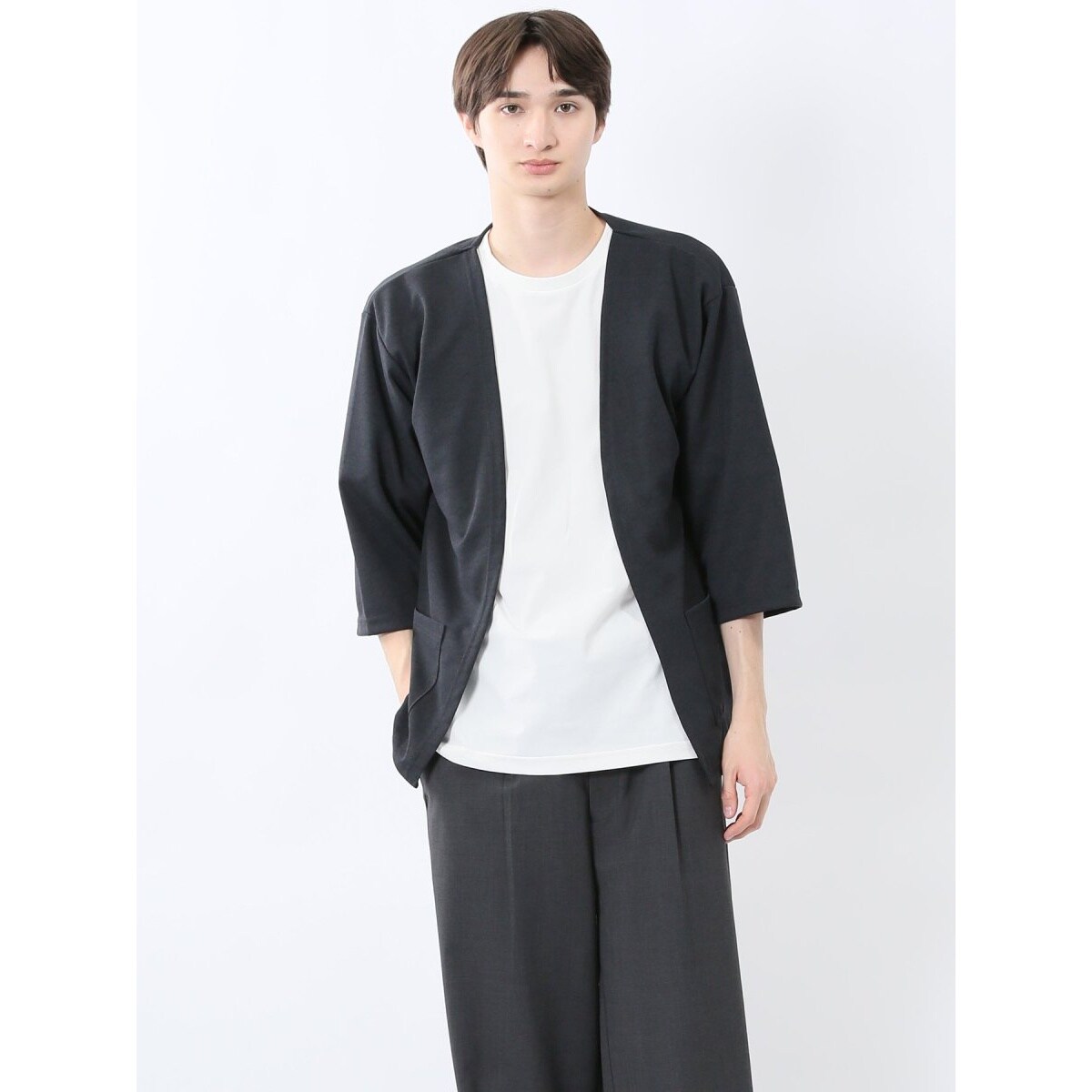 レノマ オム クレリック Vネック ニットカーディガン | タカキュー