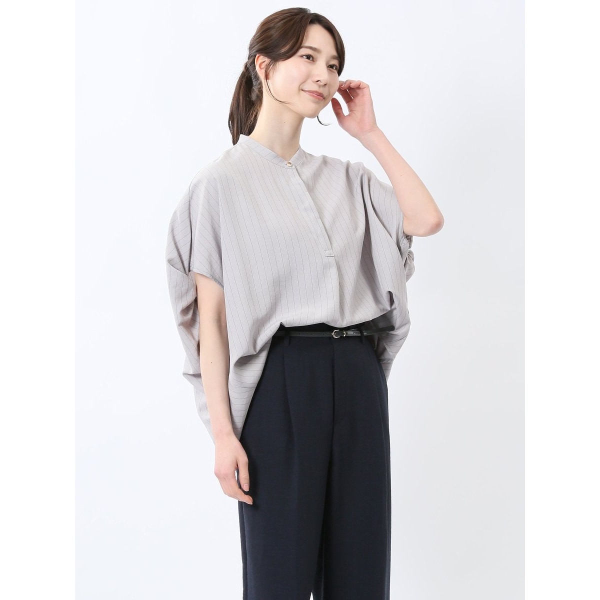 【SUIT SELECT × Samantha Thavasa】レギュラーカラーシャツ 白無地 SUIT SELECT × Samantha Thavasa】レギュラーカラーシャツ 白