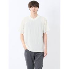 m.f.エディトリアル ドビー天竺 Vネック半袖Tシャツ