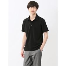 【ストレッチ】m.f.エディトリアル ふくれジャガード スキッパー半袖ポロシャツ