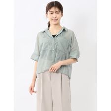 【撥水】【マシンウォッシャブル】m.f.エディトリアル ドルマン ショートシャツ