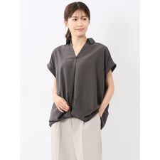 【UVカット】【高通気】【ウォッシャブル】m.f.エディトリアル タックかぶり スキッパーシャツ