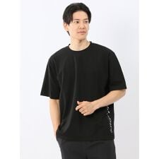 【綿100％】m.f.エディトリアル ロゴ刺繍 クルーネック半袖Tシャツ