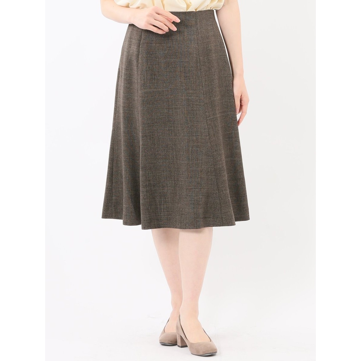 ストレッチ ウォッシャブル】m.f.エディトリアル フレアースカート