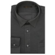 m.f.エディトリアル(m.f.editorial)の【形態安定 吸水速乾 ストレッチ】m.f.エディトリアル  ショートワイドカラー 長袖ニットシャツ