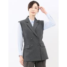 【ストレッチ ハンドウォッシャブル】m.f.エディトリアル テーラード ジレ