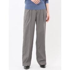 【ストレッチ UVカット】m.f.エディトリアル ワンタック ワイドパンツ