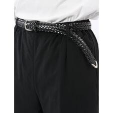 【牛革 プンターレ】m.f.エディトリアル レザーメッシュ ナローベルト