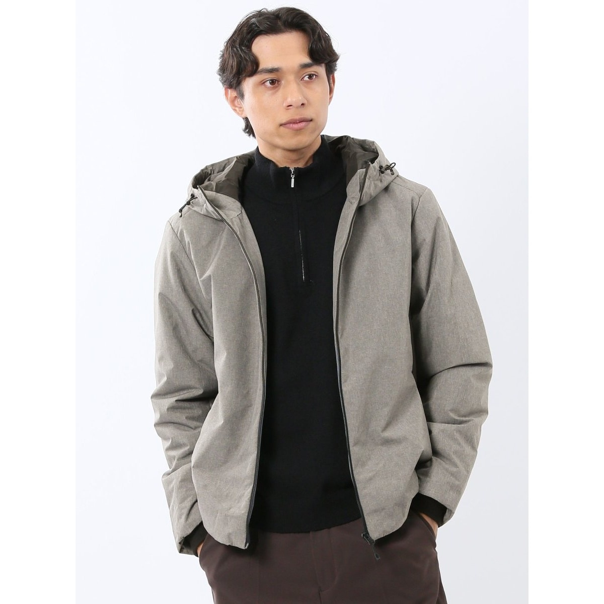 中綿ブルゾン】フーテッドシャイニーブルゾン | MKオム(MK homme