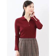 m.f.エディトリアル(m.f.editorial)の【ハンドウォッシャブル】m.f.エディトリアル リブ ポロニット