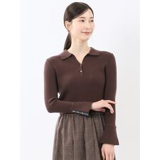 m.f.エディトリアル(m.f.editorial)の【ハンドウォッシャブル】m.f.エディトリアル リブ ポロニット