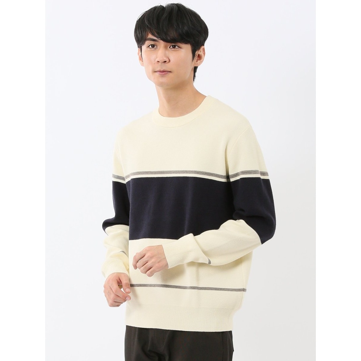 m．f．エディトリアル（m．f．editorial）/【ウォッシャブル ウール混】m．f．エディトリアル 畦 ドライバーズ ニットアウター ウォッシャブル ウール混】m.f.エディトリアル 畦 ドライバーズ ニット