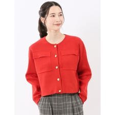 【ハンドウォッシャブル ストレッチ】m.f.エディトリアル ミラノリブ ニットジャケット