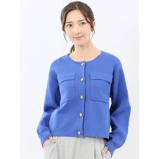 【ハンドウォッシャブル ストレッチ】m.f.エディトリアル ミラノリブ ニットジャケット