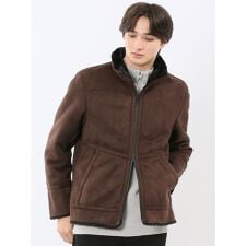 【起毛】m.f.エディトリアル スタンドカラー フルジップブルゾン