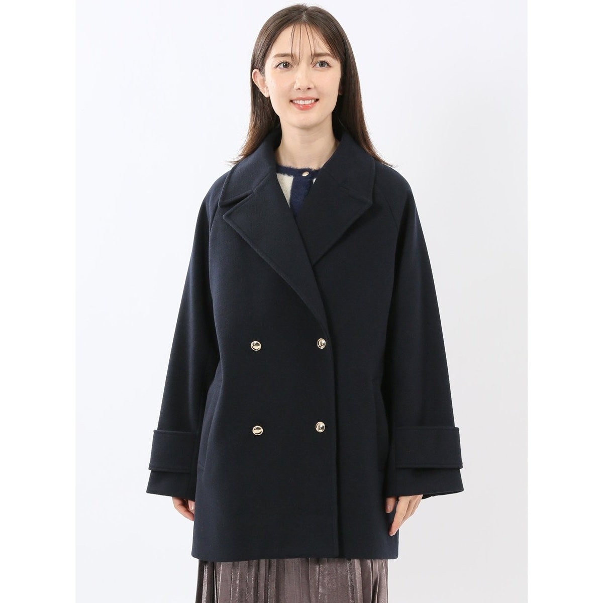 2024AW✨レリューム【COMATEX】ビッグヘリンボーンPコート　36 COMATEX】ビッグヘリンボーンPコート | ジャーナルスタンダード