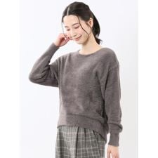 m.f.エディトリアル(m.f.editorial)のハンドウォッシャブル フェザー クルーニットプルオーバー