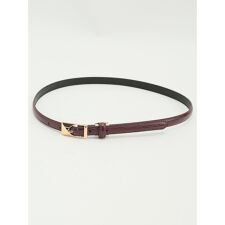 【ベルト幅15mm バッグル取り外し可】m.f.エディトリアル リザード型押し ナローベルト