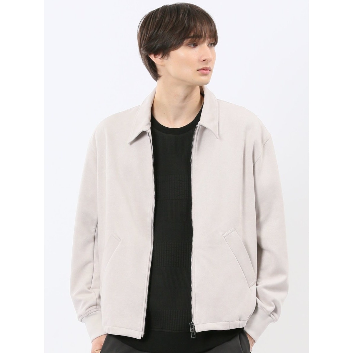 m．f．エディトリアル（m．f．editorial）/【ストレッチ ハンドウォッシャブル】m．f．エディトリアル 起毛 ハリントンジャケット ストレッチ ハンドウォッシャブル】m.f.エディトリアル 起毛