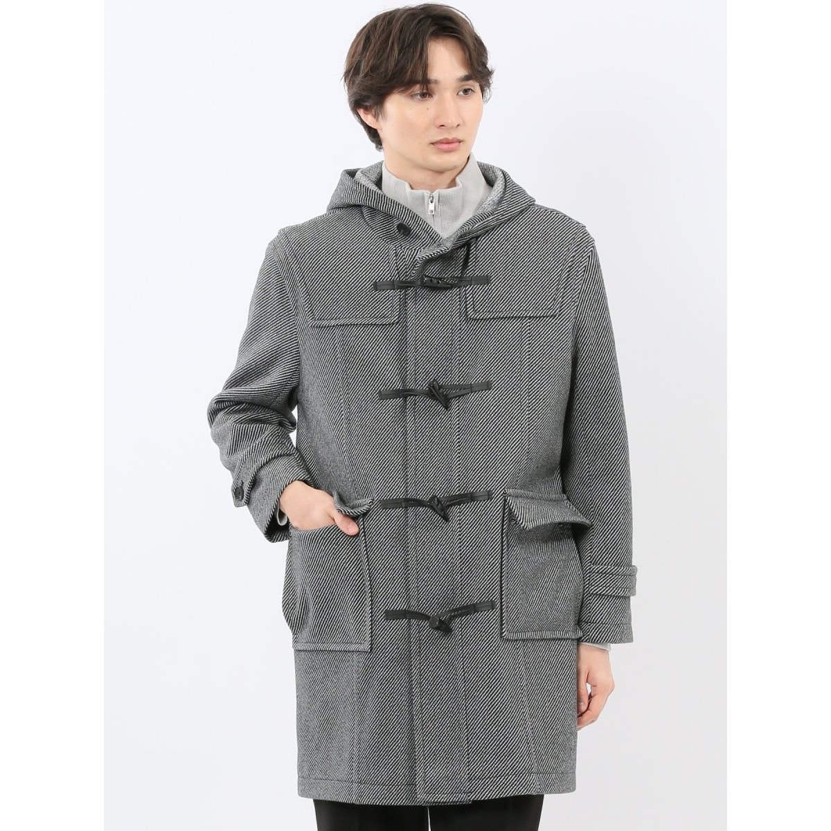 SHIPS: スーパー140'S メリノウール メルトン ダッフルコート 23FW