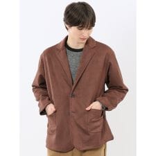 【ストレッチ ややゆったり】m.f.エディトリアル 起毛 2ボタン ジャケット