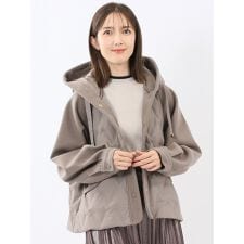 【ダウン 防寒】m.f.エディトリアル メルトン切替 ステッチレスダウン