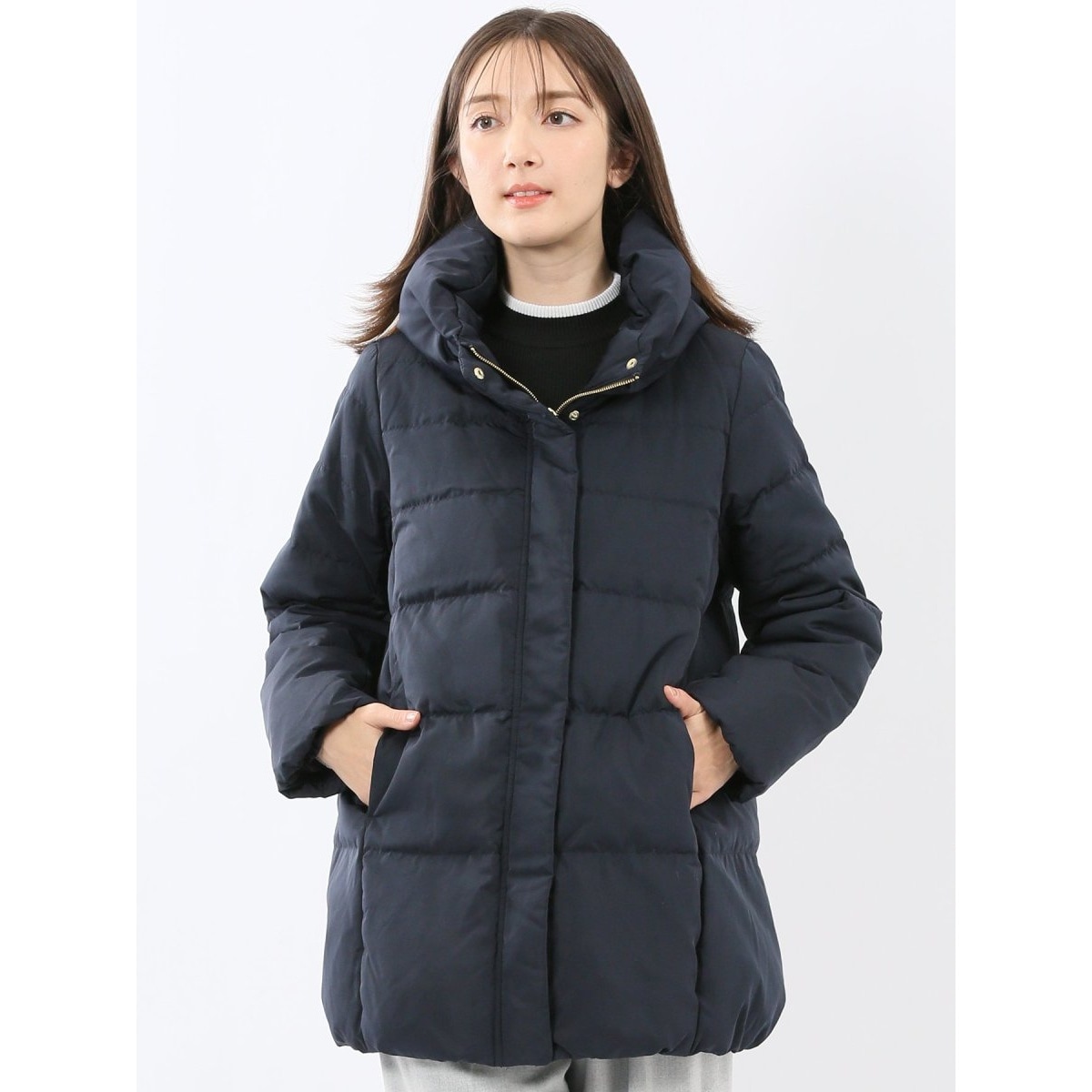 ダウン 防寒】m.f.エディトリアル ピーチスキン ショートダウン