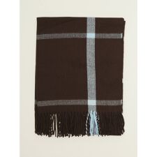 【防寒 大判 ハンドウォッシャブル】m.f.エディトリアル チェック柄 ストール