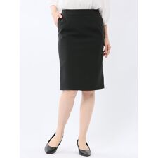 【リクルート セレモニー 冠婚葬祭】m.f.エディトリアル 黒無地 タイトスカート(セットアップ可)