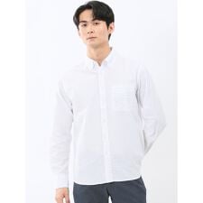 パネライ/PANERAI 綿クレープ&サッカー ボタンダウン長袖シャツ