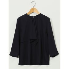 ラッフルフリル 7分袖 プルオーバー ブラウス