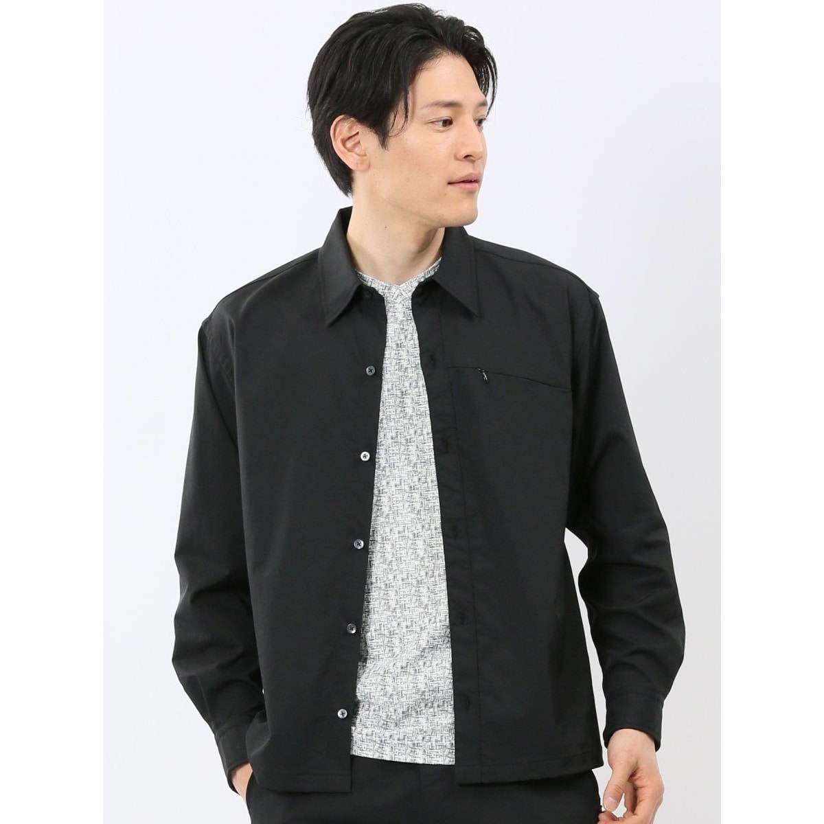 接触冷感 ストレッチ ウォッシャブル】m.f.エディトリアル シャツ 