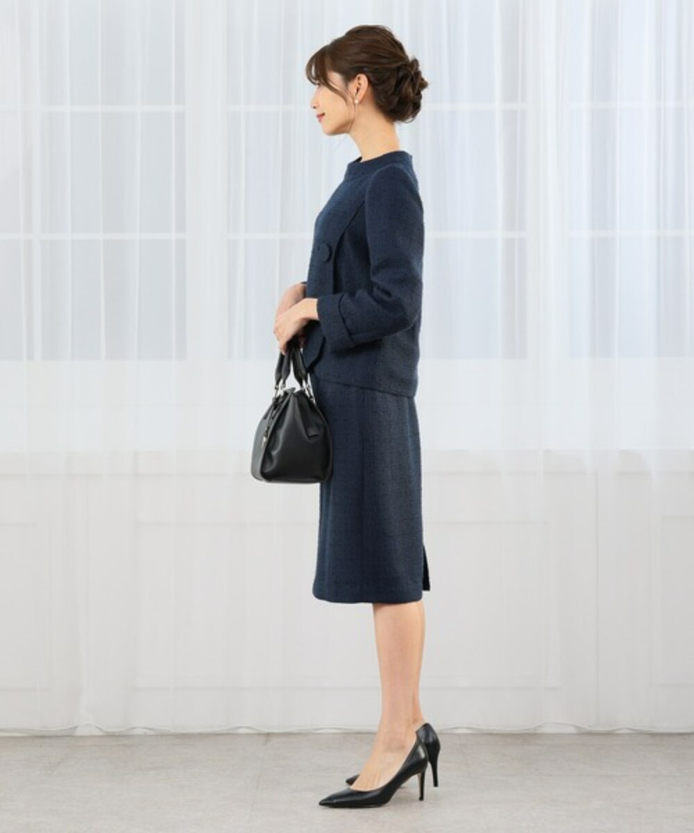 フロントオープンツイードトップス＆スカート セレモニースーツ ...