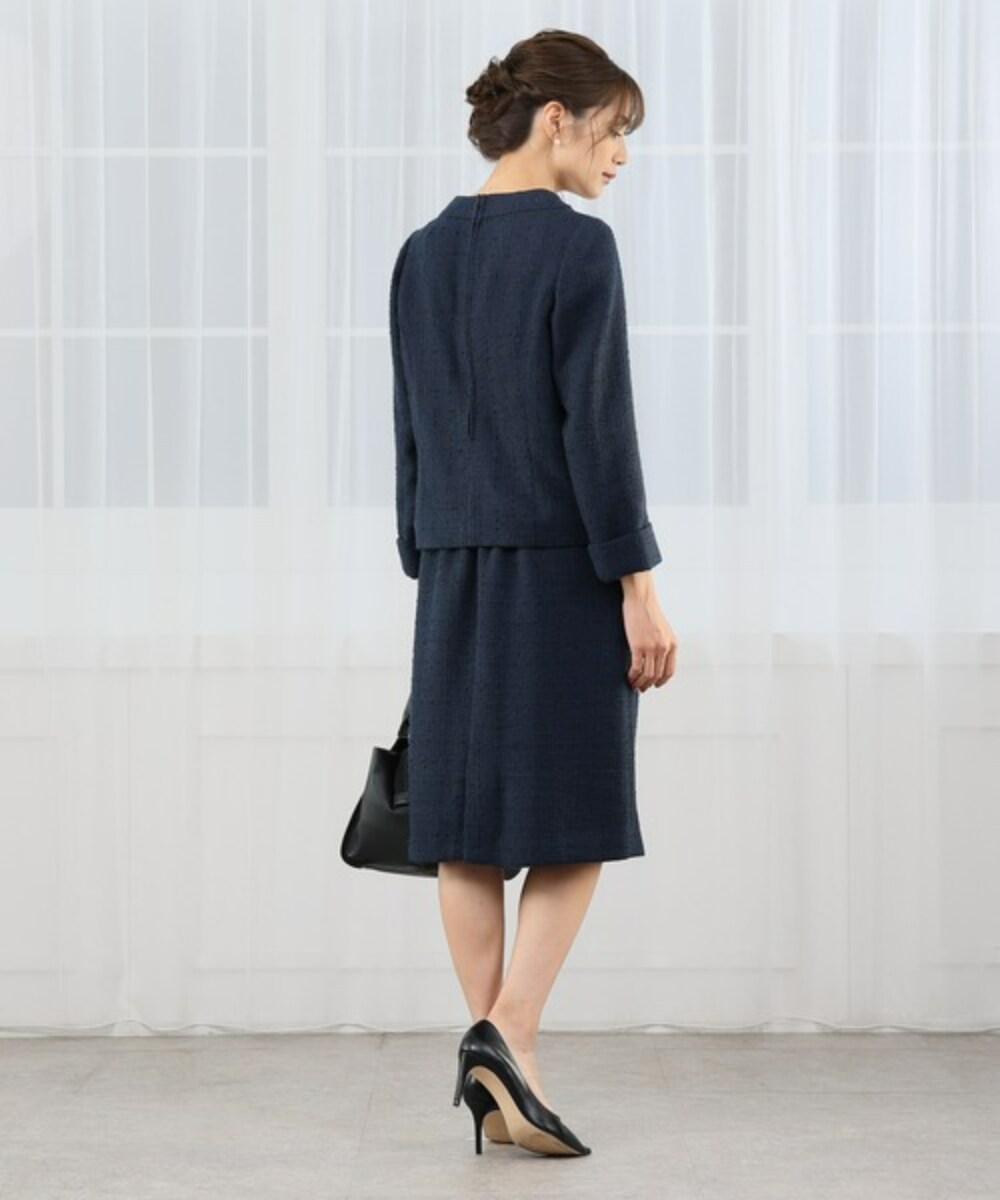 フロントオープンツイードトップス＆スカート セレモニースーツ ...