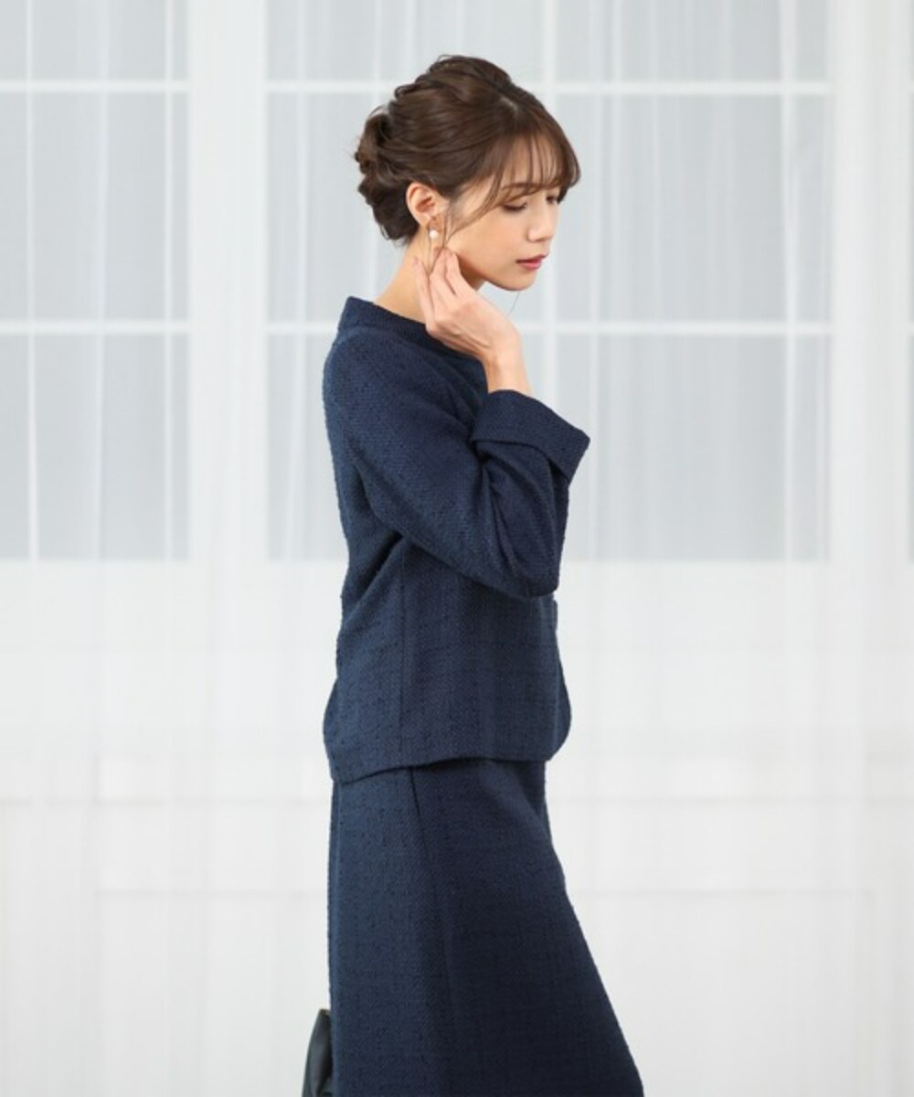 フロントオープンツイードトップス＆スカート セレモニースーツ ...