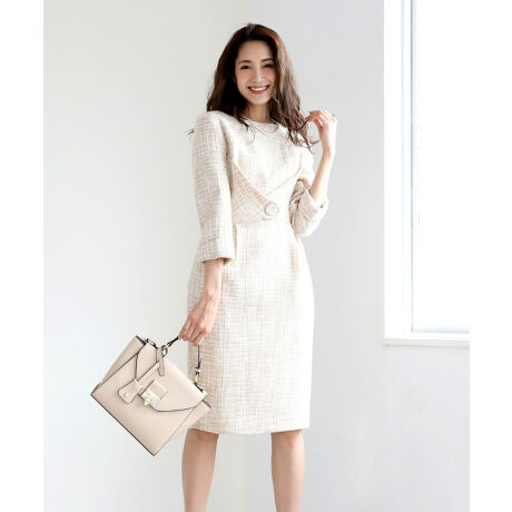ファンシーツイードワンピース セレモニースーツ | ドレスラボ(DRESS  