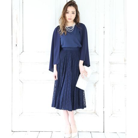 レーストップス プリーツロングスカート セットアップドレス ベルト付き 3点セット アルマリア Armaria ファッション通販 マルイウェブチャネル