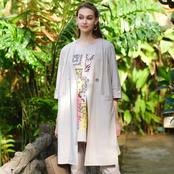 アンドエー　ロング丈ベスト テクノロジーデンビ ロングベスト[同素材アイテムあり] | リリアン