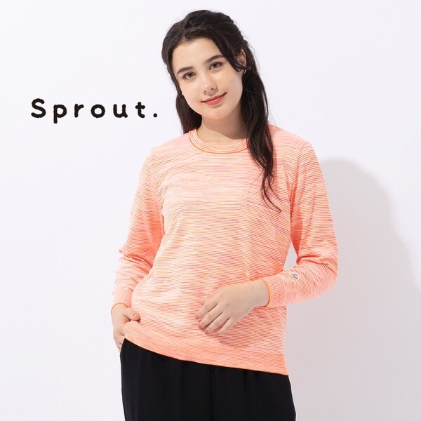 Sprout.】グラデーションボーダー ニットプルオーバー［アンサンブル可