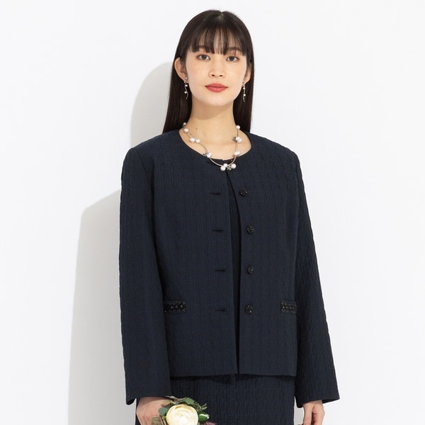 COUTURE D`ADAM】イタリアンツイードスペンサージャケットジャケット