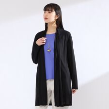 【M～4L】ウォッシャブル着流しシアーカーディガン