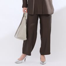 【L～４L・セットアップ対応】ウォッシャブルキュプラツイルパンツ